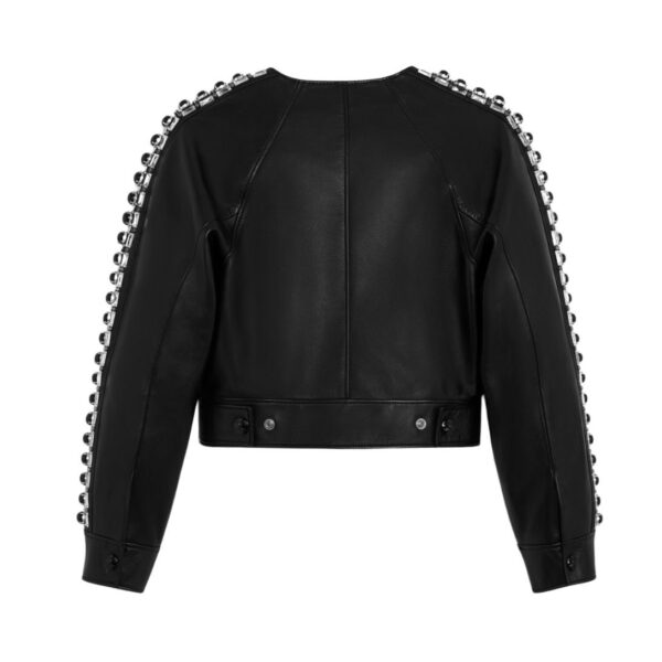 CELINE EMBROIDERED BLOUSON JACKET IN SOFT LAMBSKIN - Image 2