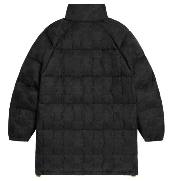 CELINE LONG TRIOMPHE DOWN JACKET IN LIGHTWEIGHT NYLON - Image 2