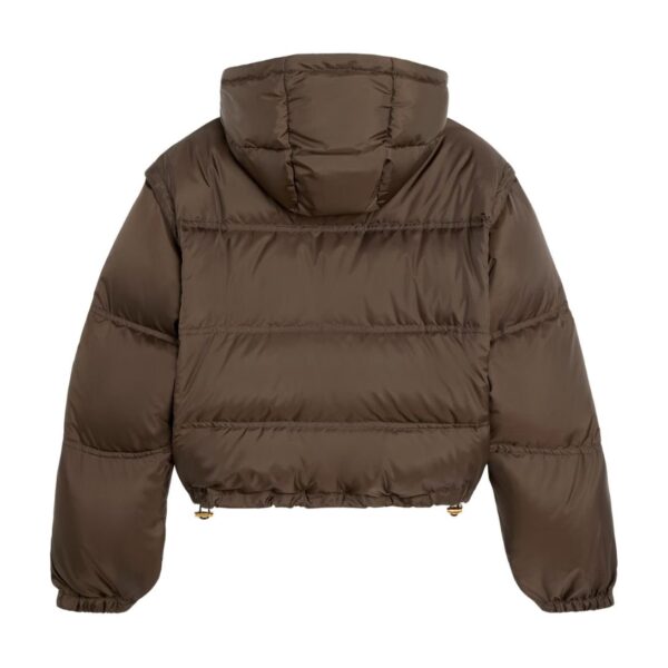 CELINE TRIOMPHE CROPPED DOWN JACKET IN LIGHTWEIGHT NYLON - Image 2