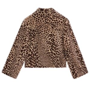 CELINE EGG SHAPED PEACOAT IN FUR EFFECT WOOL