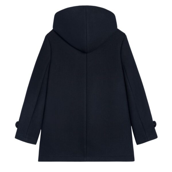 CELINE HOODED TRIOMPHE COAT IN WOOL FELT - Image 2