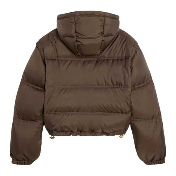 CELINE TRIOMPHE CROPPED DOWN JACKET IN LIGHTWEIGHT NYLON - Image 2
