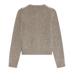 CELINE CARDIGAN IN ARGYLE ALPACA WOOL