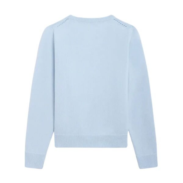 CELINE CREW NECK SWEATER IN HERITAGE CASHMERE BABY BLUE - Image 2
