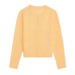 CELINE CARDIGAN IN SHETLAND POINTELLE