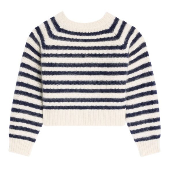 CELINE CREW NECK MARINIÈRE SWEATER IN MOHAIR AND SILK - Image 2