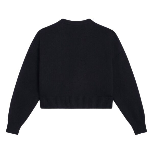 CELINE CARDIGAN WITH GOURMETTE IN HERITAGE CASHMERE BLACK - Image 3