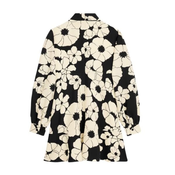 CELINE SKATER MINI DRESS IN WOOL ORGANZA - Image 2