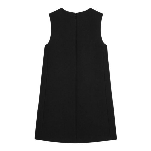 CELINE TRAPEZE MINI DRESS IN DOUBLE FACED WOOL TRICOTINE - Image 2