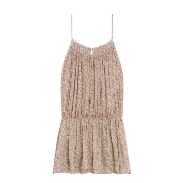 CELINE GATHERED MINI DRESS IN SILK GEORGETTE - Image 2