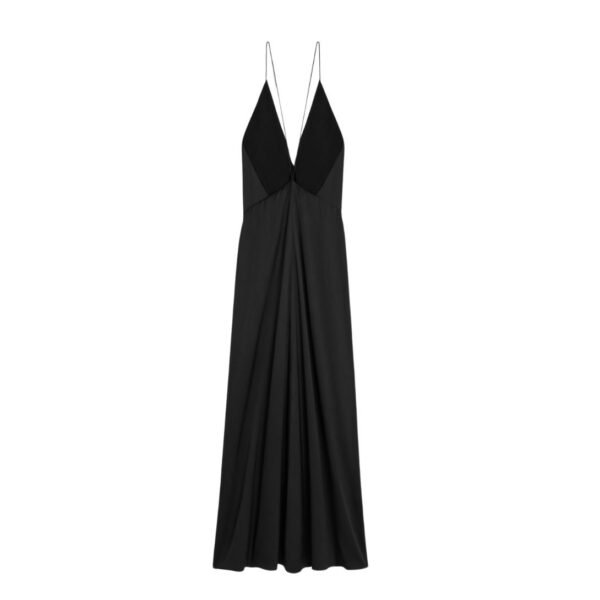 CELINE LONG DRESS IN SILK SATIN - Image 2