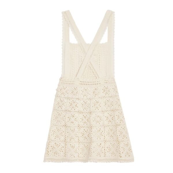 CELINE TRIOMPHE MINI DRESS IN CROCHETED COTTON - Image 2