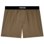 TOM FORD SILK BOXERS FERN GREEN