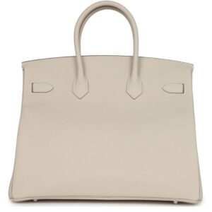 HERMÈS BIRKIN 35 CRAIE TOGO PALLADIUM HARDWARE