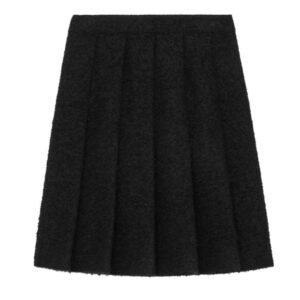 CELINE PLEATED SKIRT IN BOUCLETTE NATTÉ