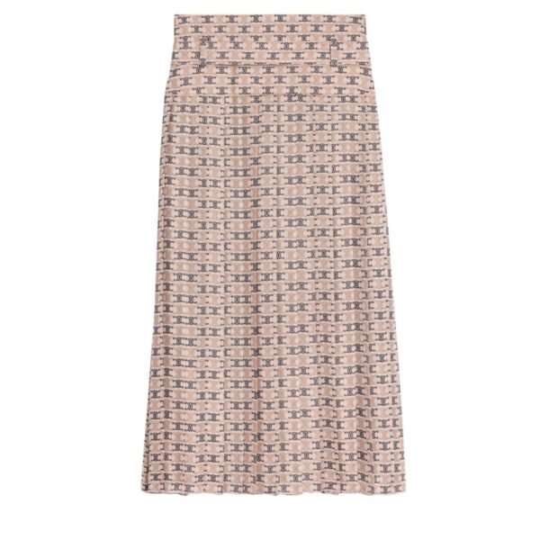 CELINE PLEATED SKIRT IN SILK GEORGETTE - Image 2