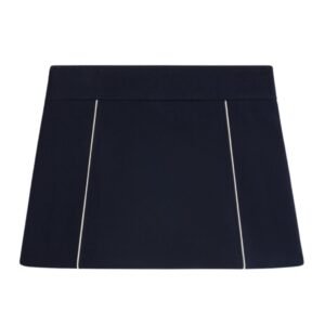 CELINE TRAPEZE MINI SKIRT IN GAUFFERED DOUBLE WOOL