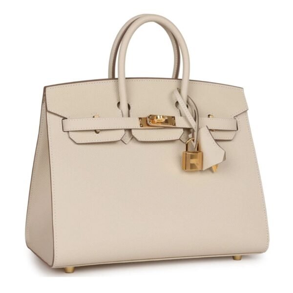 HERMÈS BIRKIN SELLIER 25 CRAIE EPSOM GOLD HARDWARE - Image 3