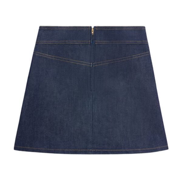 CELINE MINI SKIRT IN RAW WASH DENIM - Image 2