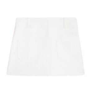 CELINE TRAPEZE MINI SKIRT IN COTTON TWILL