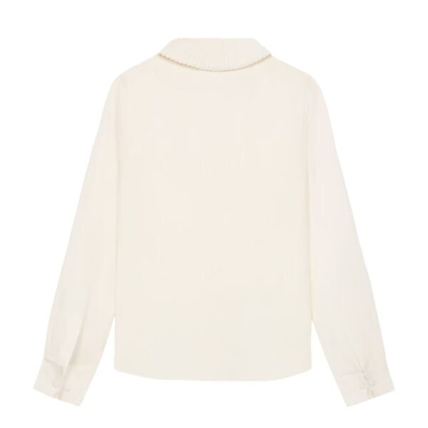 CELINE MIA SHIRT WITH BOW IN SILK CRÊPE AND ACETATE - Image 2