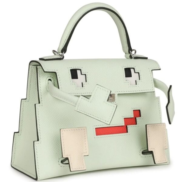 HERMÈS QUELLE IDOLLE PICTO KELLY DOLL VERT FIZZ EPSOM PALLADIUM HARDWARE - Image 2