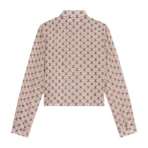 CELINE CROPPED SHIRT IN SILK GEORGETTE