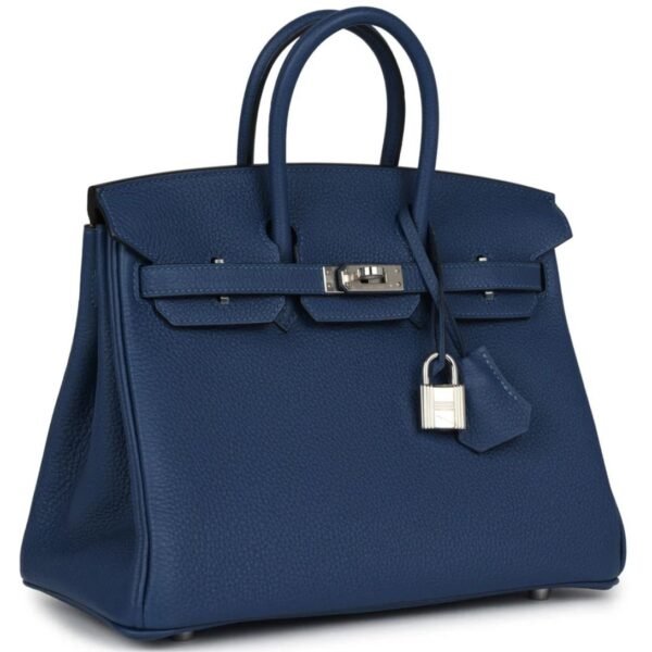 HERMÈS BIRKIN 25 DEEP BLEU VERSO TOGO PALLADIUM HARDWARE - Image 2