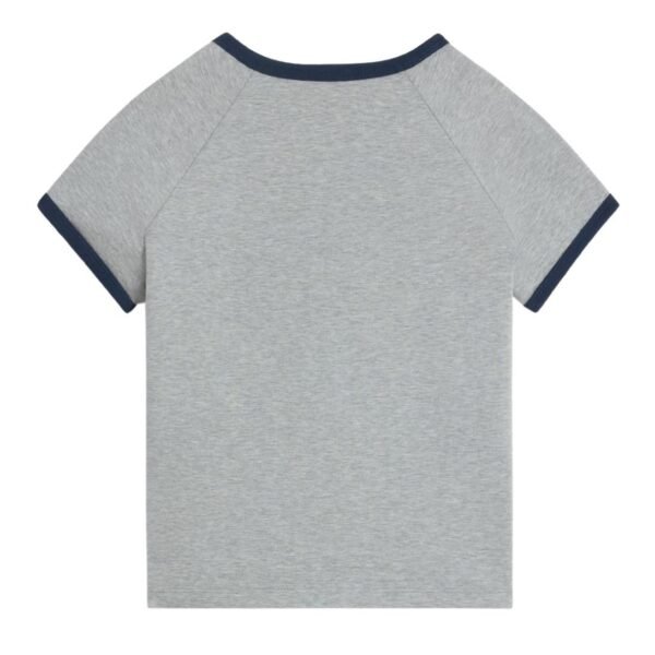 CELINE PARIS T SHIRT IN COTTON JERSEY GREY MELANGE - Image 2