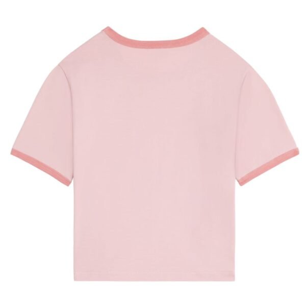 CELINE PARIS 70S T SHIRT IN COTTON JERSEY LIGHT ROSE - Image 2