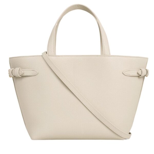 CELINE MINI CABAS ANAIS CUIR TRIOMPHE IN GRAINED CALFSKIN PALE BEIGE - Image 4