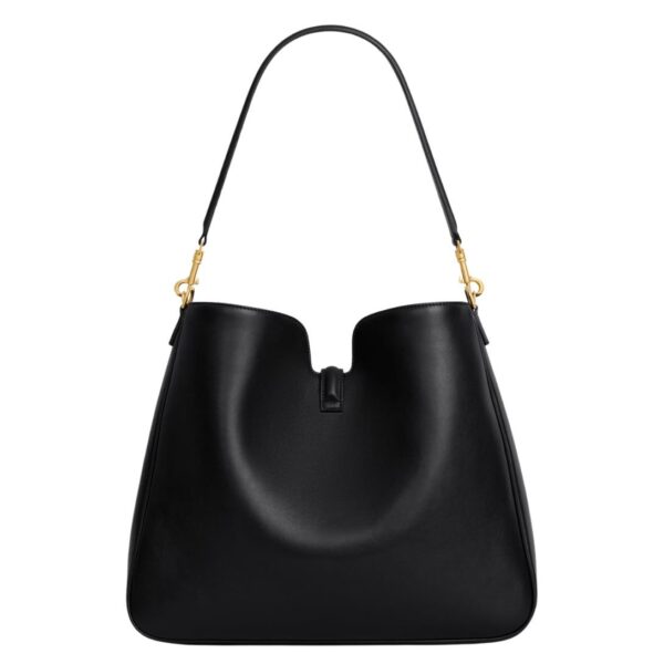 CELINE MEDIUM CAMILLE 16 SOFT BAG IN SMOOTH CALFSKIN BLACK - Image 4