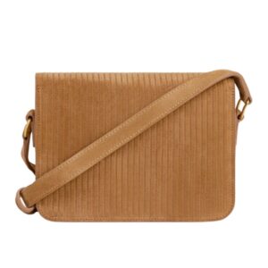 CELINE TEEN TRIOMPHE BAG IN STRIPED SUEDE CALFSKIN