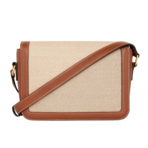 CELINE TEEN TRIOMPHE BAG IN TEXTILE AND CALFSKIN