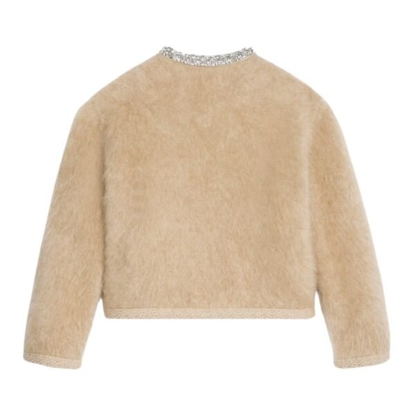 CELINE EMBROIDERED CARDIGAN IN BRUSHED MOHAIR - Image 2