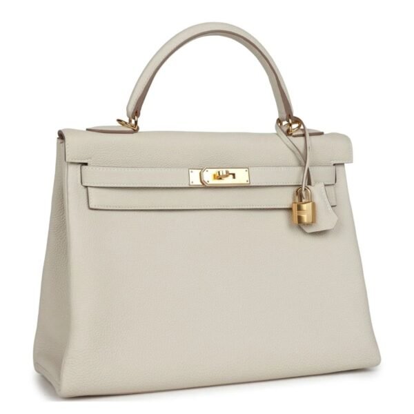 HERMÈS KELLY RETOURNE 32 CRAIE TOGO GOLD HARDWARE - Image 3