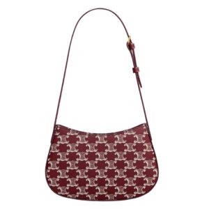 CELINE MEDIUM TILLY BAG IN TRIOMPHE CANVAS TWO TONE