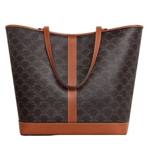 CELINE MEDIUM CABAS IN TRIOMPHE CANVAS AND CALFSKIN - Image 2