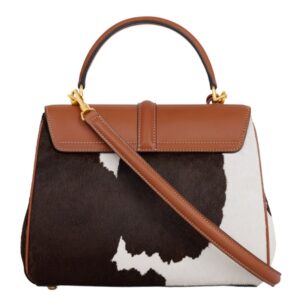 CELINE SMALL 16 BAG IN PONY CALFSKIN WITH COW PRINT