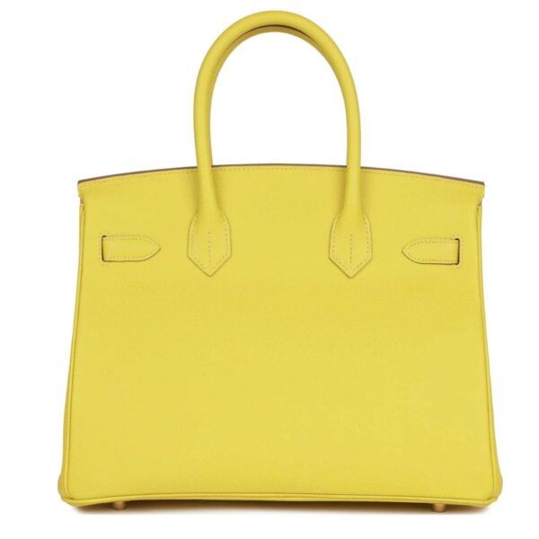HERMÈS BIRKIN 30 LIME EPSOM GOLD HARDWARE - Image 2
