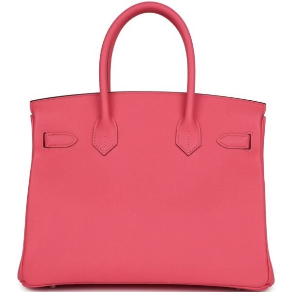 PRE-OWNED HERMÈS BIRKIN 30 ROSE AZALEE EPSOM PALLADIUM HARDWARE - Image 2