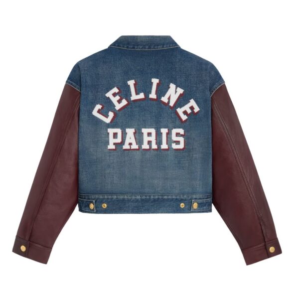 CELINE PARIS JACKET IN DARK UNION WASH DENIM - Image 2