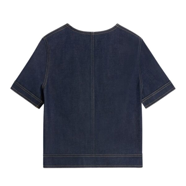 CELINE CROPPED JACKET IN RAW WASH DENIM - Image 2