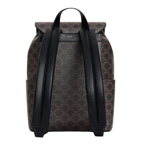 CELINE BACKPACK IN TRIOMPHE CANVAS AND CALFSKIN - Image 2
