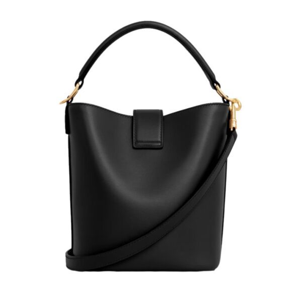 CELINE SMALL BUCKET LOUISE IN SMOOTH CALFSKIN BLACK - Image 3