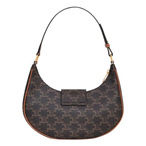 CELINE MEDIUM AVA TRIOMPHE BAG IN TRIOMPHE CANVAS AND CALFSKIN TAN - Image 2