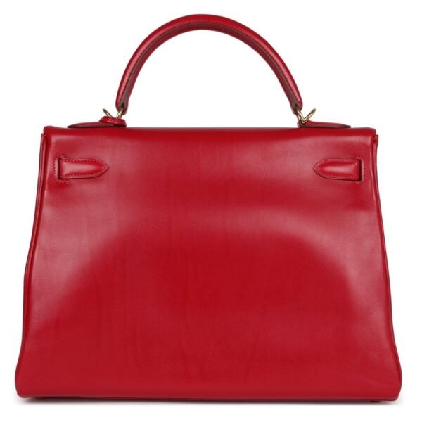 HERMÈS KELLY RETOURNE 32 ROUGE VIF TADELAKT GOLD HARDWARE - Image 2