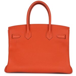 PRE-OWNED HERMÈS BIRKIN 30 FEU TOGO GOLD HARDWARE