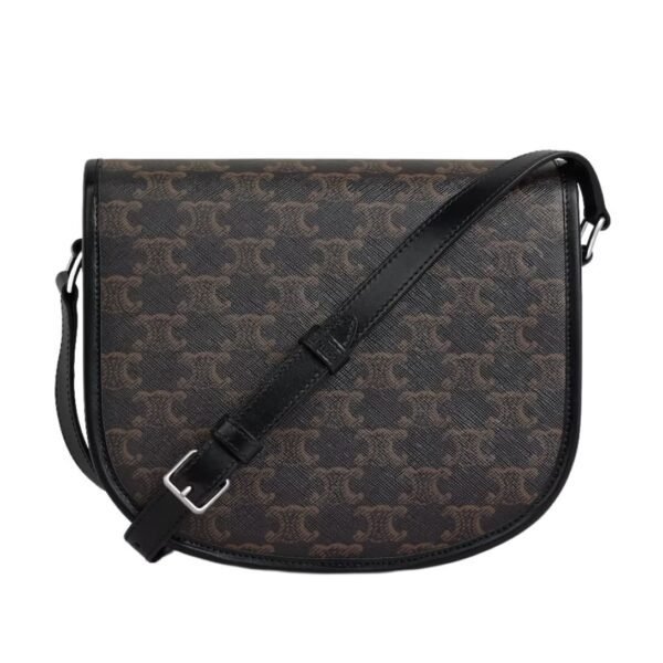 CELINE MEDIUM BESACE TRIOMPHE IN TRIOMPHE CANVAS AND CALFSKIN - Image 2