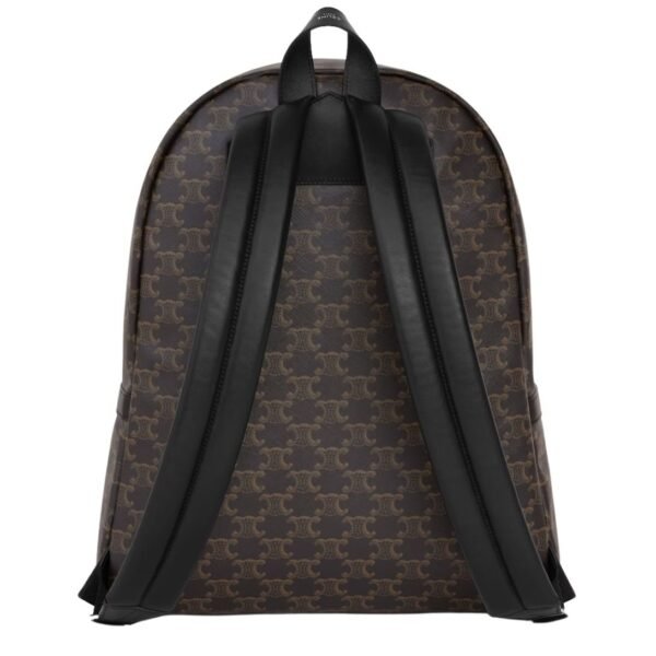 CELINE MEDIUM BACKPACK IN TRIOMPHE CANVAS AND CALFSKIN - Image 2